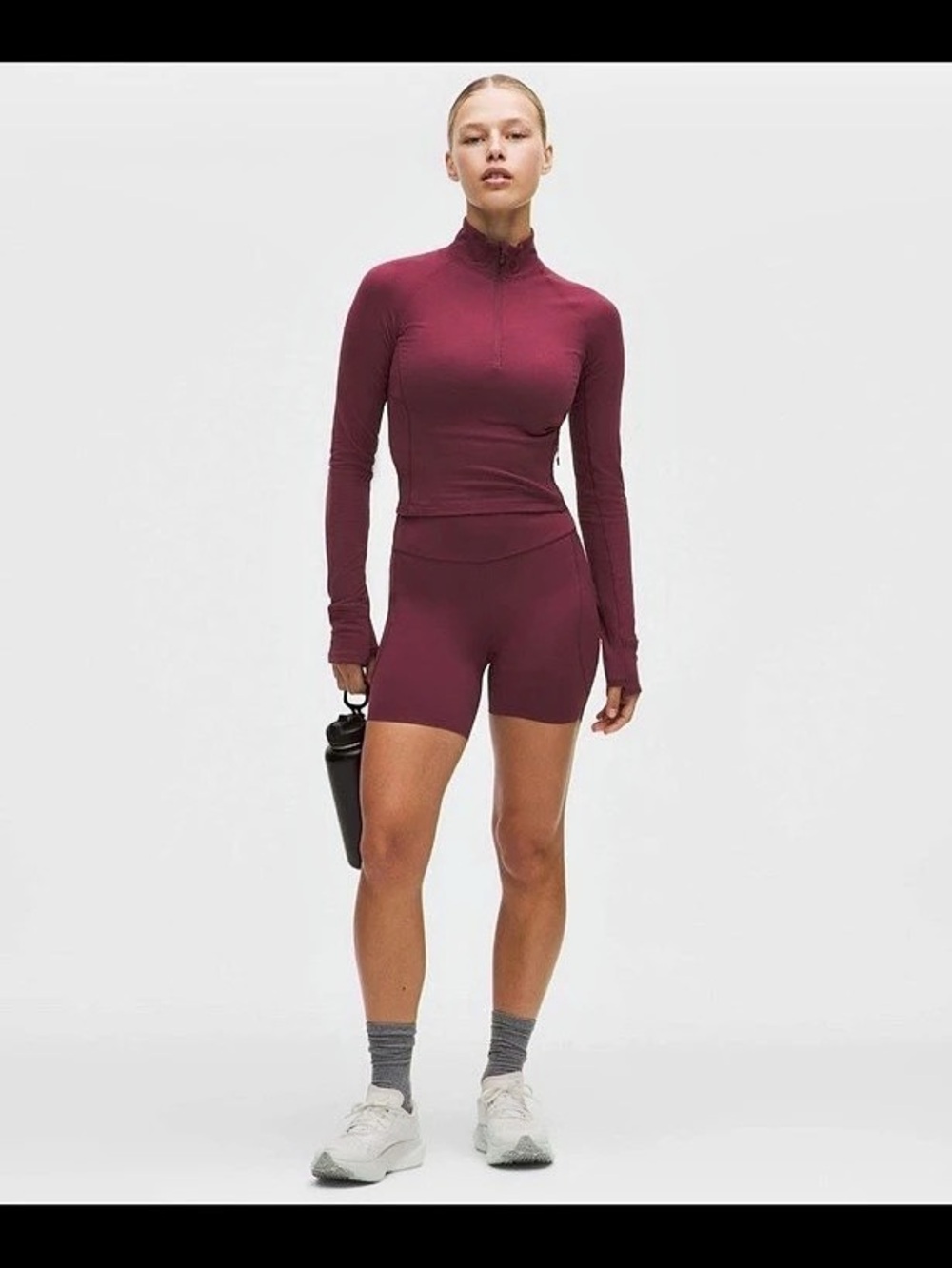 lululemon Fast and Free HR Short Athletic Shorts in Burgundy Bay Size 6